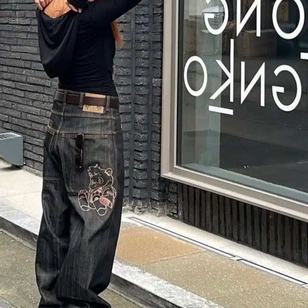 [BUNJANG] Kachis Galaxy Denim Pants (Unisex) / 카치스 갤럭시 데님 팬츠 [M/남녀공용]