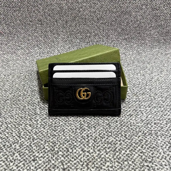 [BUNJANG] Gucci GG Matelassé Quilting Card Wallet Black / 구찌 GG 마틀라세 퀄팅 카드지갑 블랙