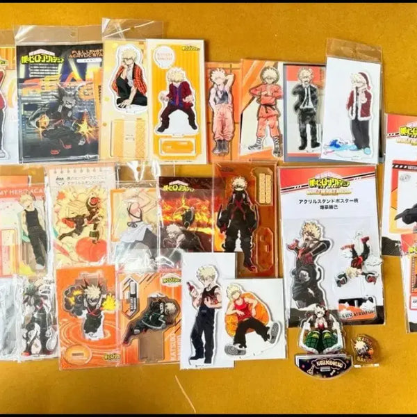 [BUNJANG] My Hero Academia Katsuki Bakugo Acrylic Stand & Keyring Set / 나히아 히로아카 바쿠고 아크릴 굿즈 피규어
