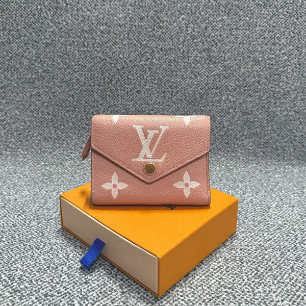 [BUNJANG] Louis Vuitton Monogram Empreinte Victorine Wallet Pink / 루이비통 앙프렝뜨 빅토린 월릿 지갑 핑크