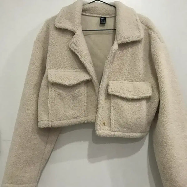 [BUNJANG] Ivory Teddy Jacket / 뽀글이 자켓 아이보리