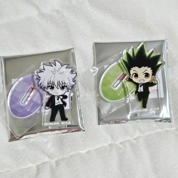 [BUNJANG] Hunter x Hunter Gon & Killua Suit Mini Acrylic Stand Bundle Set / (일괄) 헌터헌터 곤 + 키르아 수트 정장 미니 아크릴 스탠드