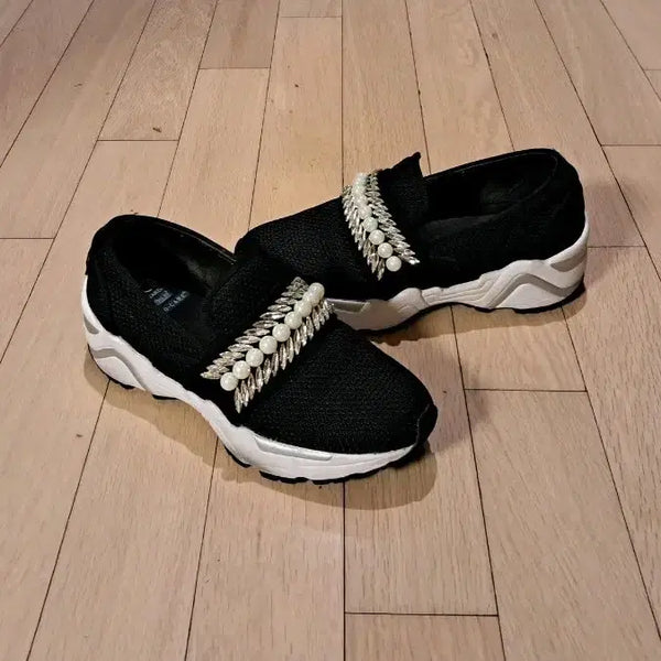 [BUNJANG] SUECOMMA BONNIE Lacey Slip-On Sneakers / 정품_ 슈콤마보니 Lacey slip-on 슬립온 운동화