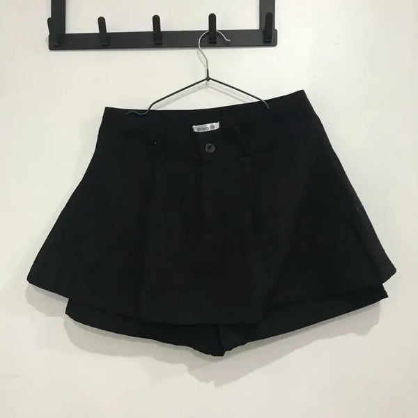 [BUNJANG] Black Skirt Pants Mini Skirt Length Casual Wear / 검정색 치마 바지