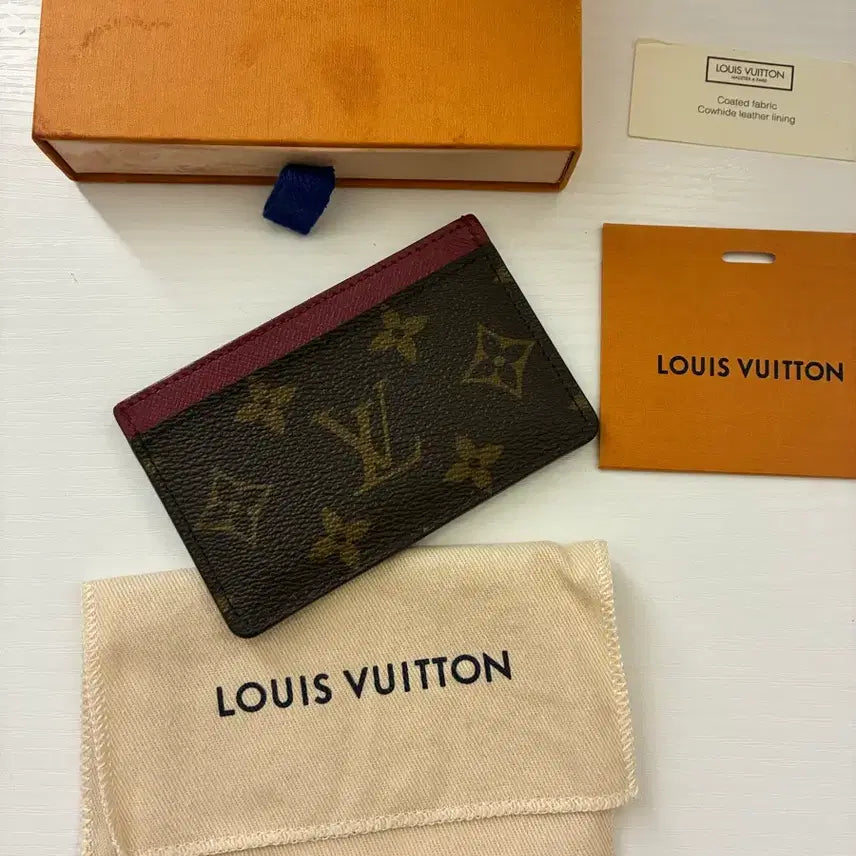 [BUNJANG] Louis Vuitton Monogram Fuchsia Card Holder / 루이비통 카드지갑 모노그램 푸시아 카드지갑