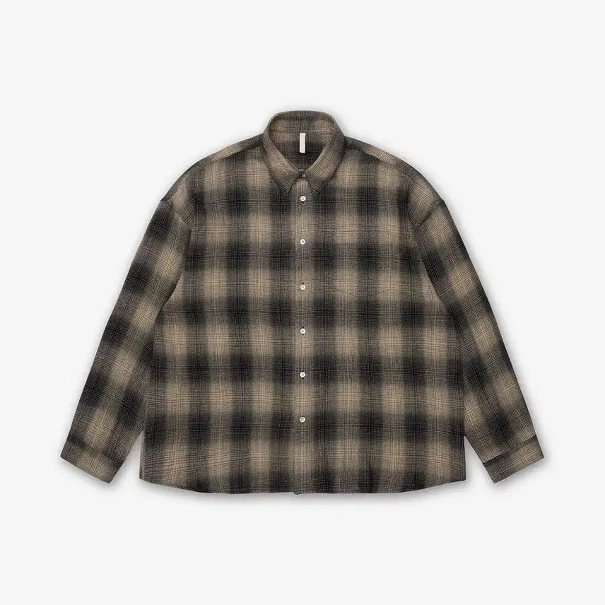 [BUNJANG] Sunflower 26ss Silk Blend Shirt Khaki L / 선플라워 sunflower 26ss 실크 셔츠