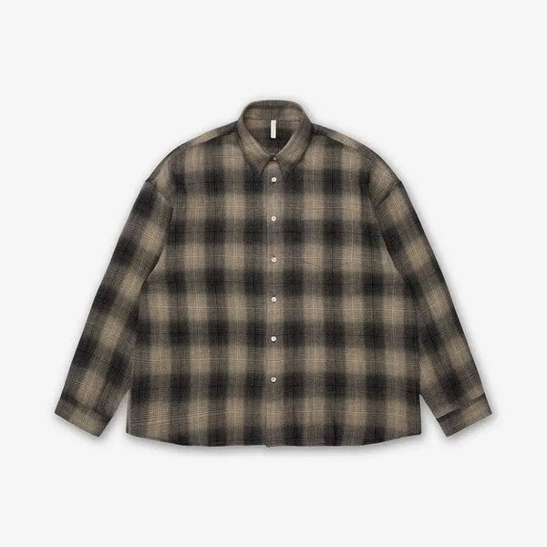 [BUNJANG] Sunflower 26ss Silk Blend Shirt Khaki L / 선플라워 sunflower 26ss 실크 셔츠