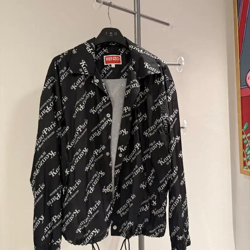 [BUNJANG] Kenzo Paris Logo Pattern Windbreaker / 켄조 파리 로고 패턴 바람막이