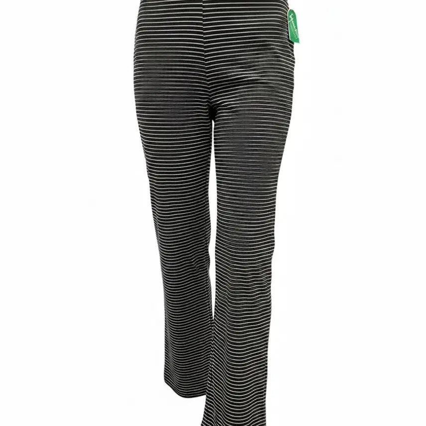 [BUNJANG] Women's Striped Banding Pants Black/White / 여성F/ 텍새상품 줄무늬 밴딩 바지 블랙/화이트