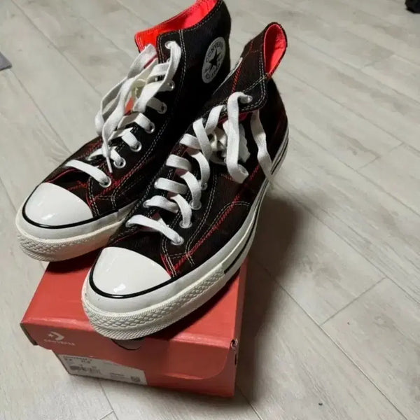 [BUNJANG] Converse High-Top Checkered Sneakers / 컨버스 하이탑 체크 280
