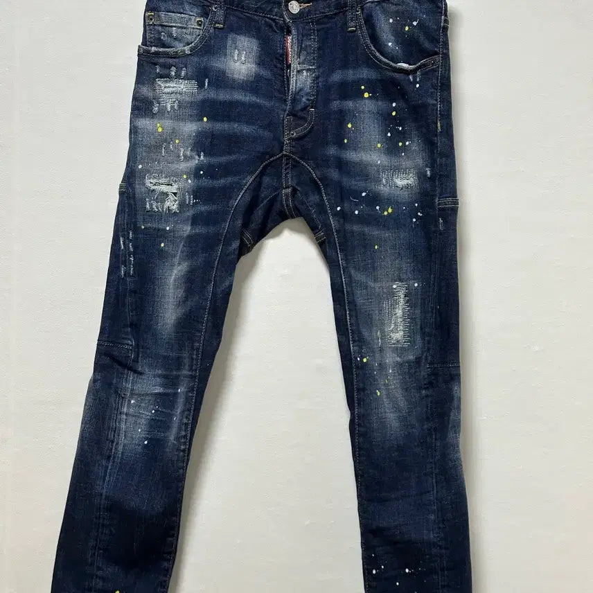 [BUNJANG] Dsquared2 Paint Splatter Slim Jeans Size 46 / 디스퀘어드2 페인트 스플래터 슬림진 46
