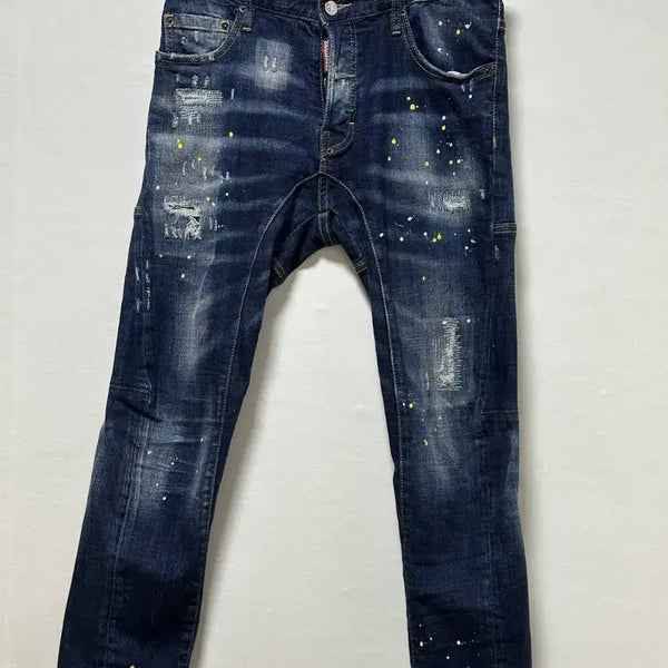 [BUNJANG] Dsquared2 Paint Splatter Slim Jeans Size 46 / 디스퀘어드2 페인트 스플래터 슬림진 46