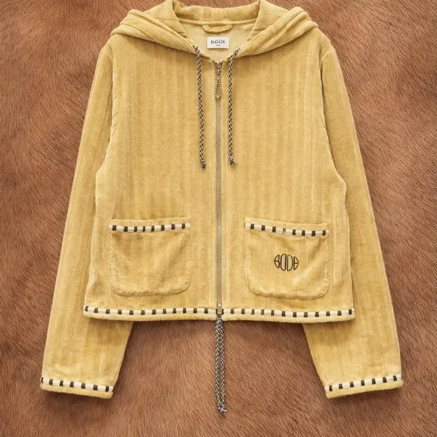 [BUNJANG] BODE Croquet Hoodie Zip-Up / (여성용L)보디 테리 후드집업 BODE CROQUET HOODIE