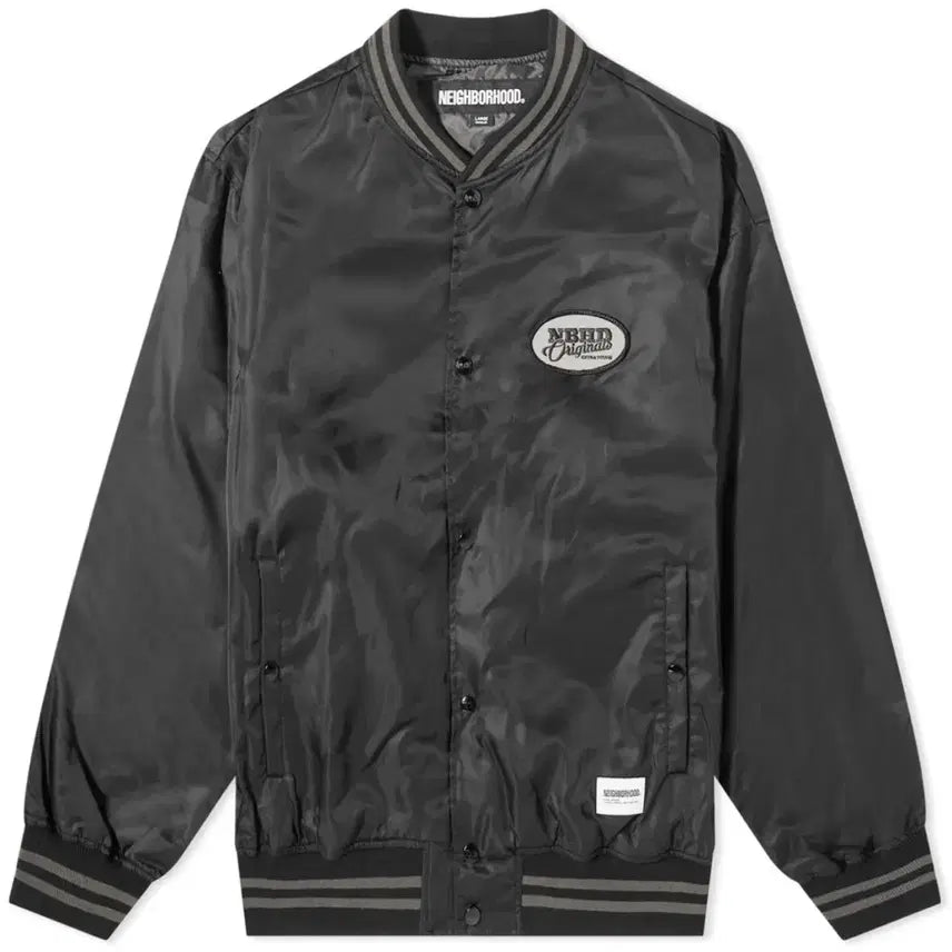[BUNJANG] Neighborhood BBall Baseball Stadium Jacket Black L / 네이버후드 BBall 베이스볼 스타디움 자켓 블랙 L