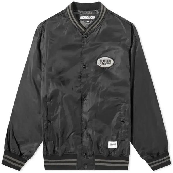 [BUNJANG] Neighborhood BBall Baseball Stadium Jacket Black L / 네이버후드 BBall 베이스볼 스타디움 자켓 블랙 L