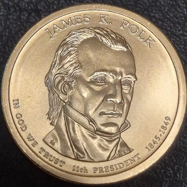 [BUNJANG] James K. Polk 11th President Commemorative Coin (Uncirculated) / 제임스 K. 포크 11대 대통령 p기념주화(완전 미사용)