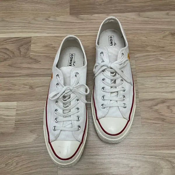 [BUNJANG] Converse Chuck 70 Low Top Heart Embroidery White / 컨버스 척 70 하트 자수 로우 화이트