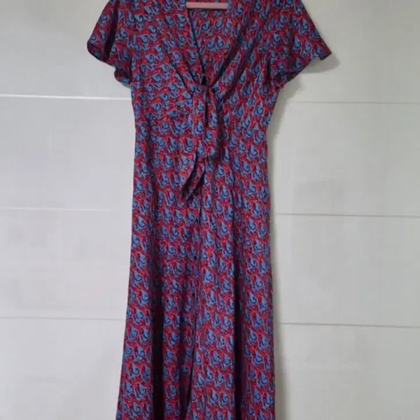 [BUNJANG] Sandro Patterned Long Dress / 산드로 원피스