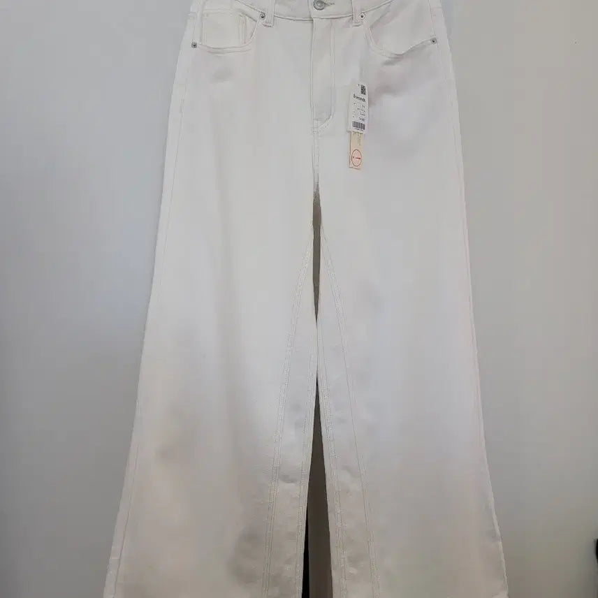 [BUNJANG] 8seconds Cream Wide Denim Pants Size 29 / 에잇세컨즈 와이드 크림 데님 팬츠 29사이즈 택달린 새제품