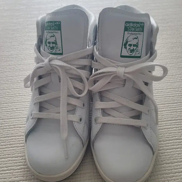 [BUNJANG] Adidas Stan Smith High Top White / 아디다스 스탠스미스 하이탑 화이트  225