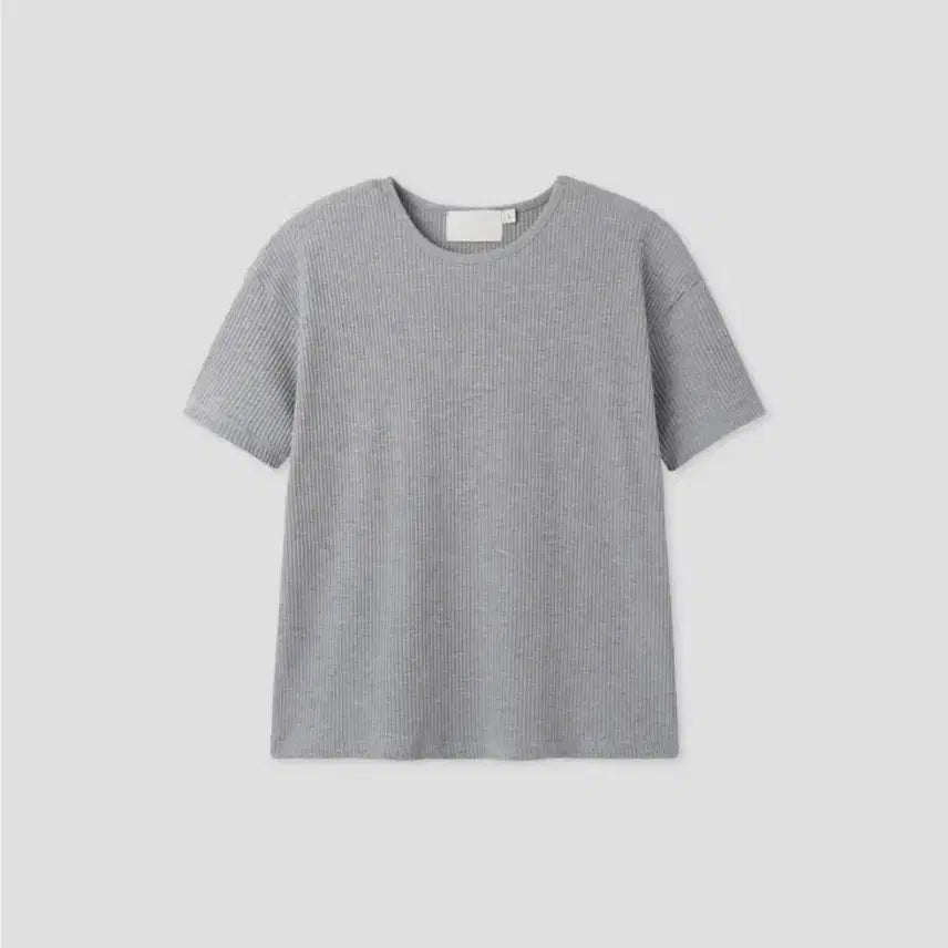 [BUNJANG] Crop Muscle Waffle Tee Grey L Size / [판매]크롭 머슬 와플 티 그레이 Lsize