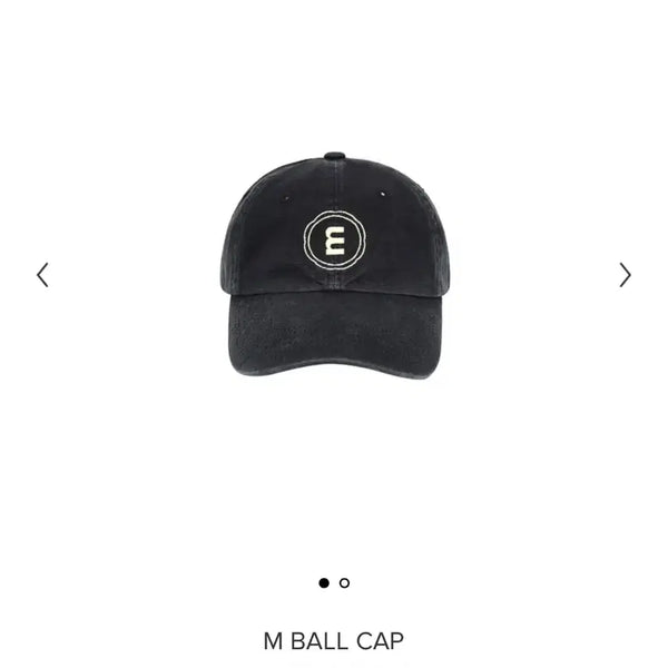 [BUNJANG] Minuitmuse Washed Black Ball Cap / 미닛뮤트 볼캡 워싱블랙