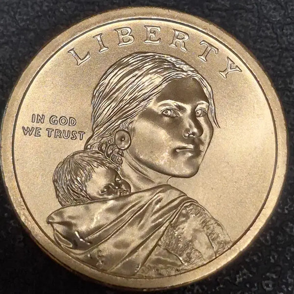 [BUNJANG] 2009 US Sacagawea Dollar Coin (Uncirculated) / 2009년미국 P1달러  사카가위아 아기 주화(완전미사용)