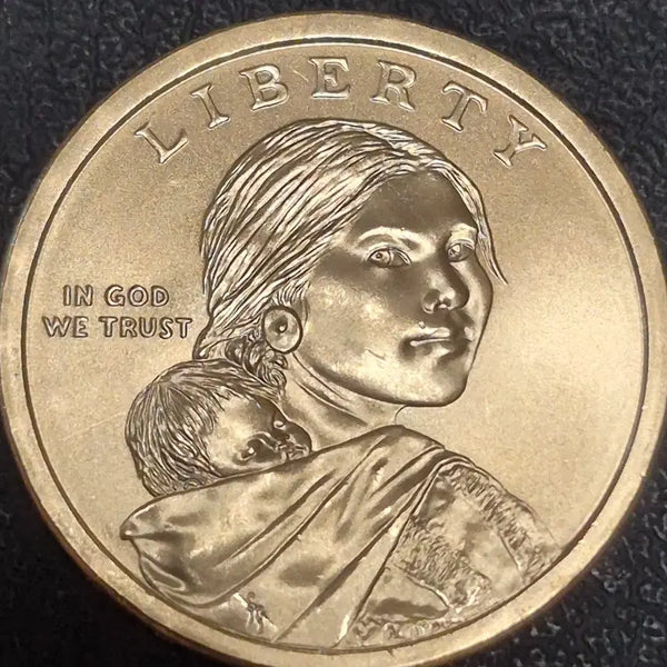 [BUNJANG] 2009 US Denver Mint Sacagawea Dollar Coin - Double Rim Error (Uncirculated) / 2009년미국D 사카가위아 1달러 기념주화. 더블림 에러(완전미사용)