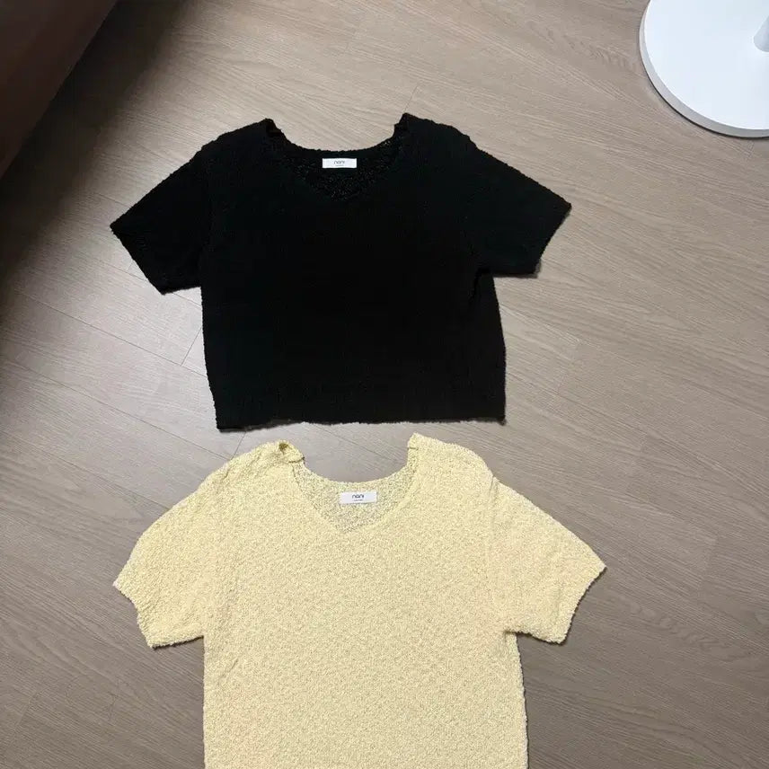 [BUNJANG] Women's Boucle Short-Sleeve T-Shirt / 여성 부클 반팔티
