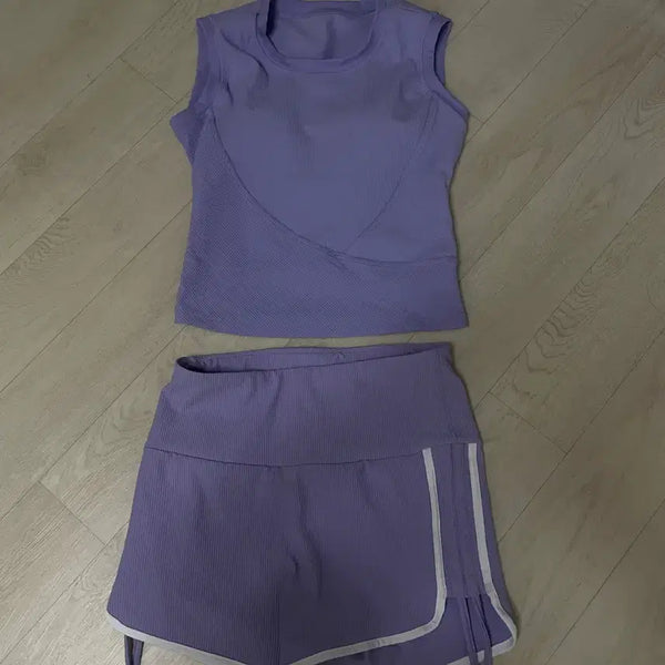 [BUNJANG] Purple Workout Set / 폴복 폴 웨어