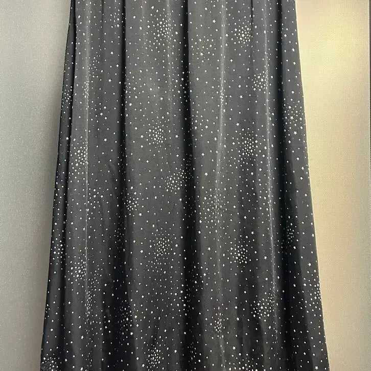 [BUNJANG] Black Star Pattern Lace Long Skirt (One Size) / 블랙 별 패턴 레이스 스커트 프리사이즈