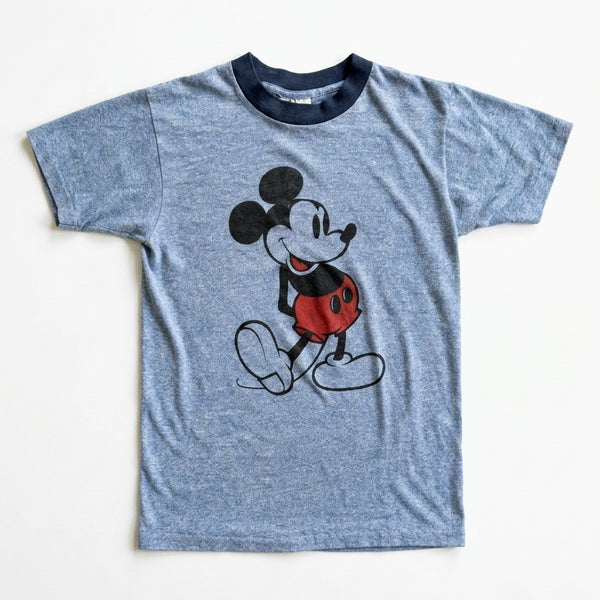 [BUNJANG] 80s Walt Disney Original Mickey Mouse Ringer T-Shirt M / 80's 월트 디즈니 오리지널 미키 마우스 링거티 M