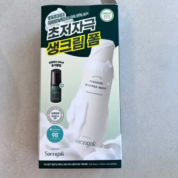 [BUNJANG] Inner Thought Ultra-Mild Cream Foam Feminine Wash 150ml + 30ml Gift Set / 이너생각 초저자극 생크림 폼 페미닌 워시 150ml + 30ml 증정