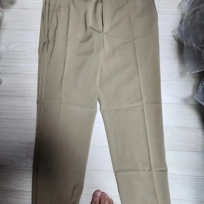 [BUNJANG] System Homme Authentic Brown Two-Line Slacks - Size 34 / 시스템옴므 정품 2줄 라인 브라운 34사이즈 슬렉스 바