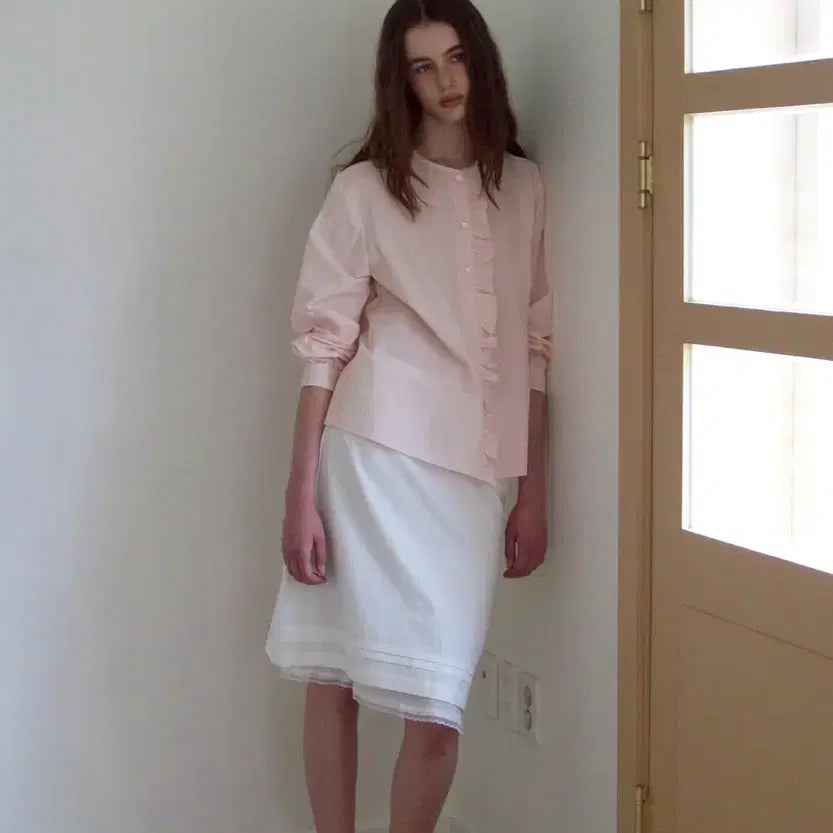 [BUNJANG] Smoothmood Nathalie Blouse Peach / 스무드무드 Nathalie blouse peach
