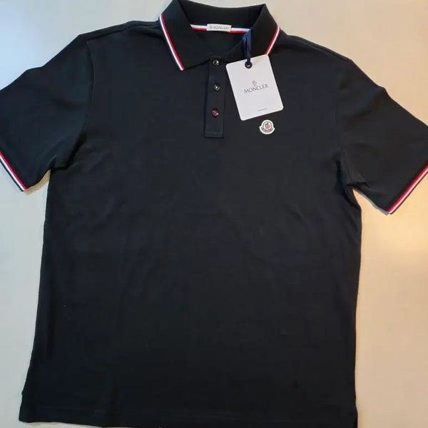 [BUNJANG] Moncler Black Polo Shirt / 몽클 카라티셔츠 블랙