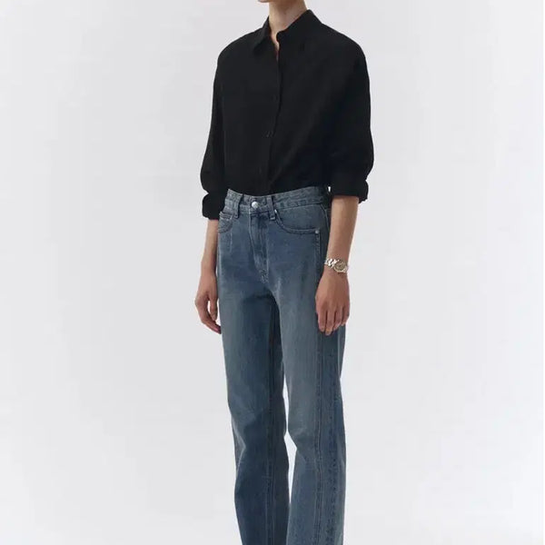 [BUNJANG] Dunst Liner Straight Fit Classic Denim Pants (S) / 던스트 라이너 스트레이트 진 클래식 데님 팬츠 (s)