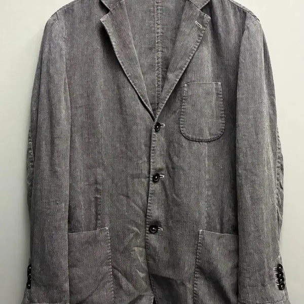 [BUNJANG] C.P. Company 00s Linen Herringbone Blazer Jacket / (50/103)00s C.P. 컴퍼니 리넨 헤링본 빈티지 블레이저 자켓
