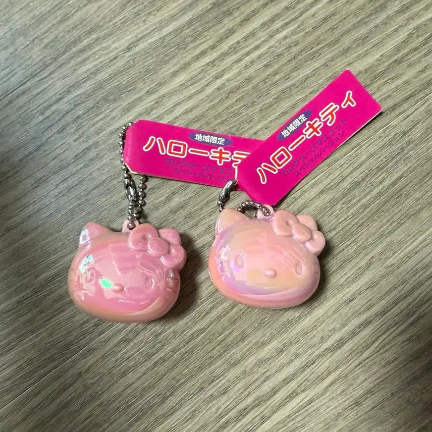 [BUNJANG] Sanrio Hello Kitty Vintage Face Case & Keyring Bundle Set / 산리오 헬로키티 고전 얼굴 케이스 키링 일괄