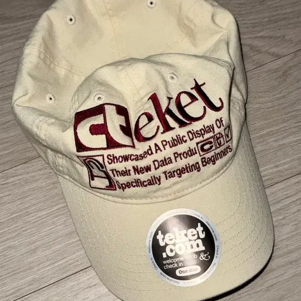 [BUNJANG] Tecket Plan Cap Cream / 테켓 볼캡