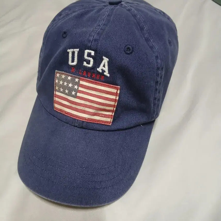 [BUNJANG] Polo Ralph Lauren Vintage USA Flag Cap / 폴로 빈티지 성조기 캡 볼캡 usa 모자