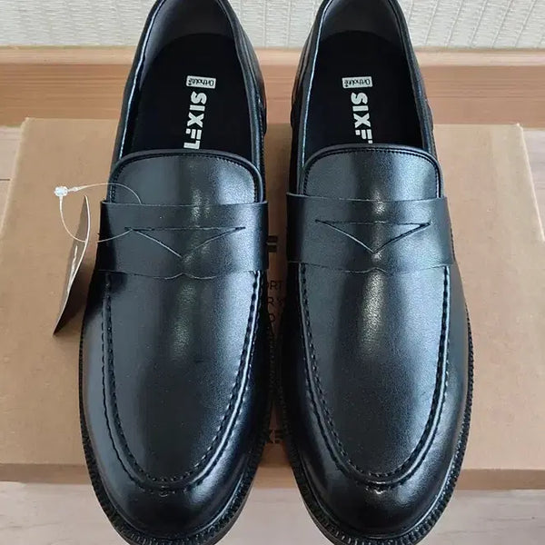 [BUNJANG] SixFit Men's Leather Loafers 275 Handcrafted Lightweight Casual Shoes / 새신발 가죽로퍼275 식스핏 남성 구두 키높이 캐주얼 수제화 경량화
