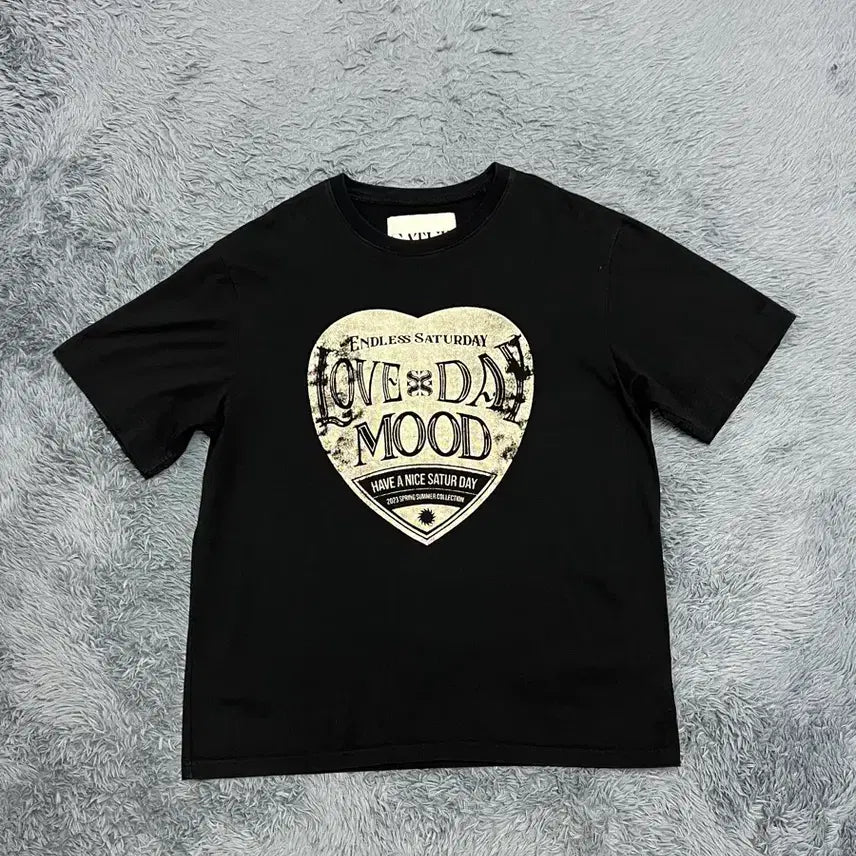 [BUNJANG] Sette 23SS Black Printing Short Sleeve T-Shirt XL / (정품) 세터 23SS 블랙 프린팅 반팔 XL