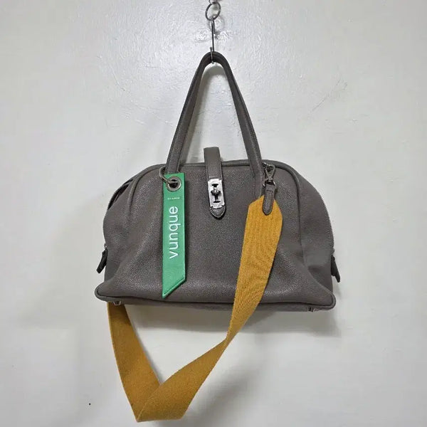 [BUNJANG] Vunque Mustard Tote Bag with Shoulder Strap / 분크 토트백 머스타드 숄더 스트랩.260619