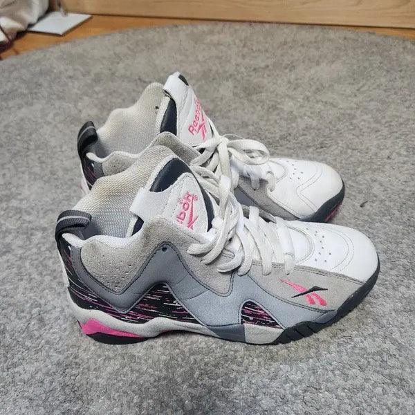 [BUNJANG] Reebok Kamikaze Basketball Shoes White Pink Grey / 리복 카미카제 농구화 화이트 핑크 그레이-260