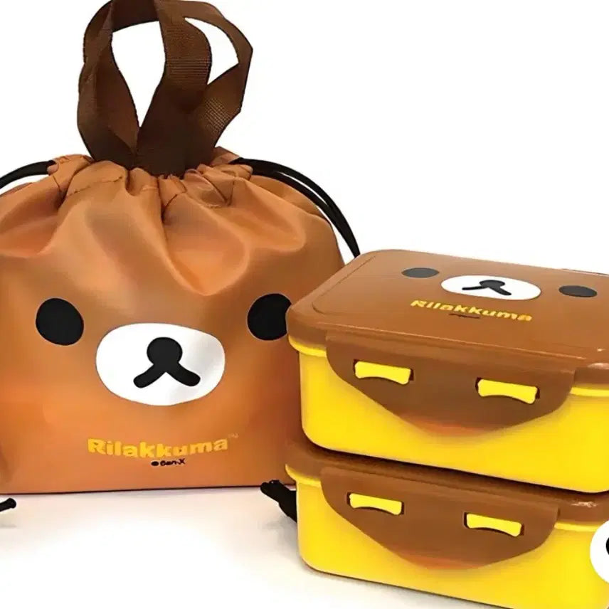 [BUNJANG] Rilakkuma Classic Lunch Box Bundle Set / 고전리락쿠마도시락통 일괄