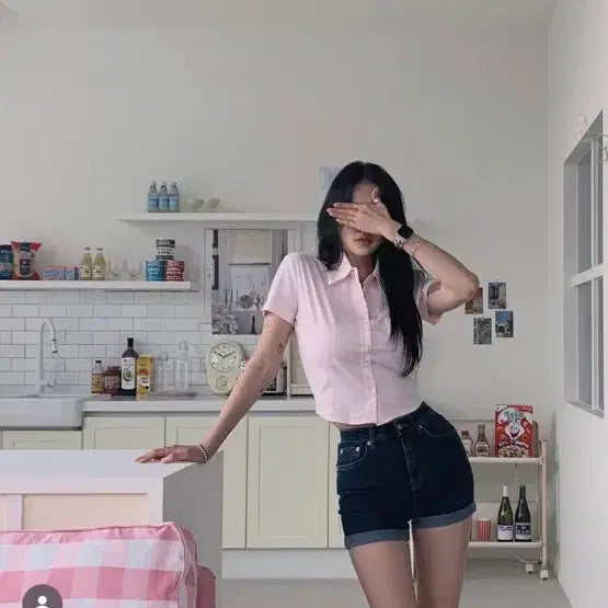 [BUNJANG] Fade It Blue Fine Cherry Shorts / 페일제이드 파인체리 반바지