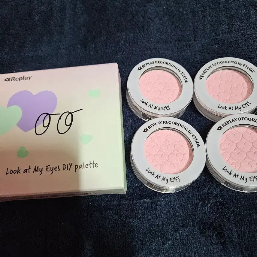[BUNJANG] Etude House Cool Tone Cool Ping Set (4 Items) + Empty Palette Case / [새상품/구버전] 에뛰드 쿨타는쿨핑 4개 + 공용기 케이스 1개