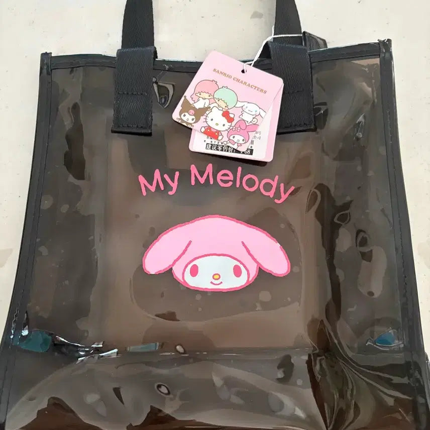 [BUNJANG] My Melody Clear Tote Bag / 마이멜로디 투명 토트백