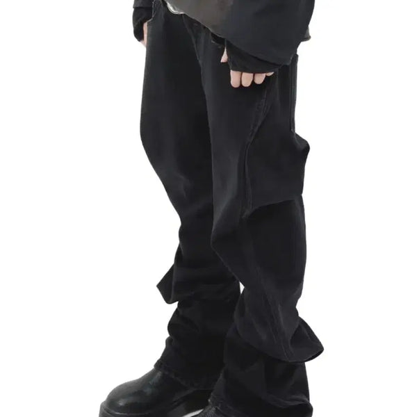 [BUNJANG] Undermycar Side Wire Core Denim Black / [1] 언더마이카 사이드 와이어 코어 데님 블랙